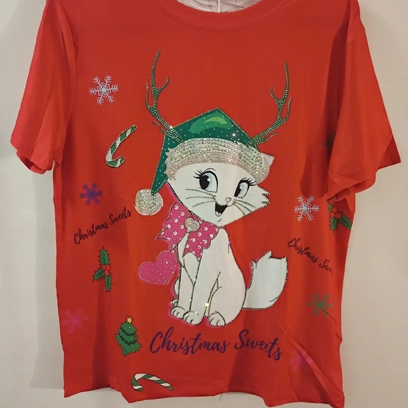 Charming Canine Duo Graphic Tee - White - Picture 8 of 11